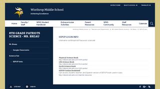 
8th Grade Patriots Science - Mr. Breau / SEPUP links  
