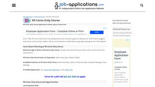 
99 Cents Only Stores Application, Jobs & Careers Online  

