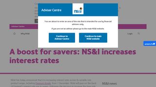
                            3. A boost for savers: NS&I increases interest rates | NS&I Adviser - Ns&i Isa Portal