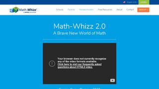 
                            2. A Brave New World of Math | Whizz Education - Math-Whizz 2.0 - Www Math Whizz Us Portal