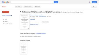 
                            9. A Dictionary of the Spanish and English Languages: Abridged ... - Beast Cabal Portal