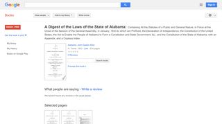 
                            5. A Digest of the Laws of the State of Alabama: Containing All ... - Alabama Epcr Portal