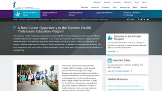 
                            7. A New Career Opportunity in the Summer Health Professions ... - Smdep Portal