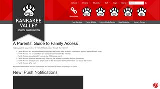 
A Parents' Guide to Family Access - Kankakee Valley School ...
