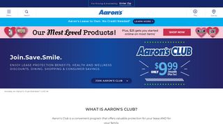 Aaron's Club | Aaron's - Aarons Com Portal