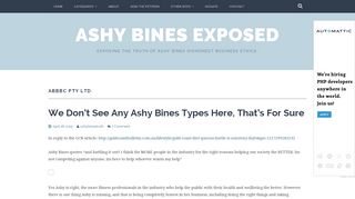 
                            2. ABBBC PTY LTD – Ashy Bines Exposed - Abbbc Portal