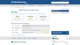 
                            6. ABCO Federal Credit Union Reviews and Rates - New Jersey - Abco Member Portal