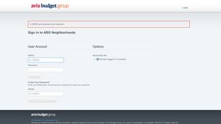 
ABG Neighborhoods HR :: Login - Avis Budget Group  
