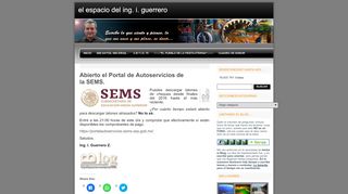 
                            3. Abierto el Portal de Autoservicios de la SEMS. | el espacio del ... - Portalautoservicios Sems Gob Mx Portal