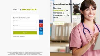 
                            3. Ability SMARTFORCE - Customer Secure Login - ShiftHound - Shifthound Employee Portal