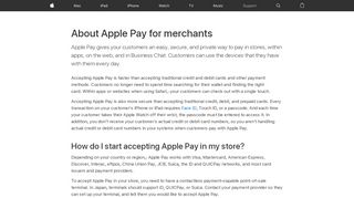 
                            7. About Apple Pay for merchants - Apple Support - Master Pay Sign Up