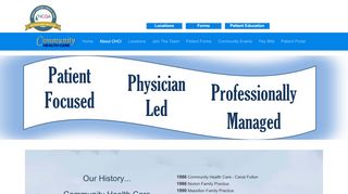 
                            4. About CHCI - Community Health Care - Hartville Family Physicians Patient Portal