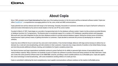 About Copia