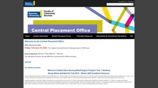 
                            7. About CPO - Central Placement Office (School of Nursing ... - Centennial College Paramed Login