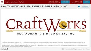 
                            1. About CraftWorks Restaurants & Breweries Group, Inc. - talentReef ... - Craftworks Employee Login