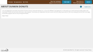 
                            6. About Dunkin Donuts - talentReef Applicant Portal - Dunkin Donuts Employee Training Portal
