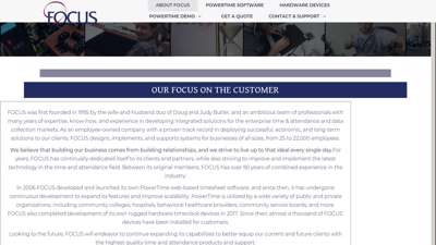 
                            4. About Focus Focus Inc. - Home of Powertime Timesheet ...