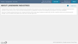 
                            4. About Landmark Industries - talentReef Applicant Portal - Landmark Industries Employee Portal