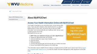 
                            3. About MyWVUChart | WVU Medicine - Ruby Memorial Hospital Patient Portal