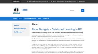 
                            5. About - NIDES - Comox Valley School District - Nides Online Portal