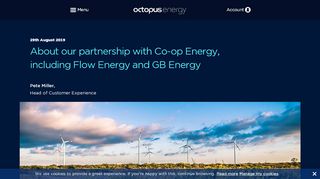 
About our partnership with Co-op Energy, including Flow ...  
