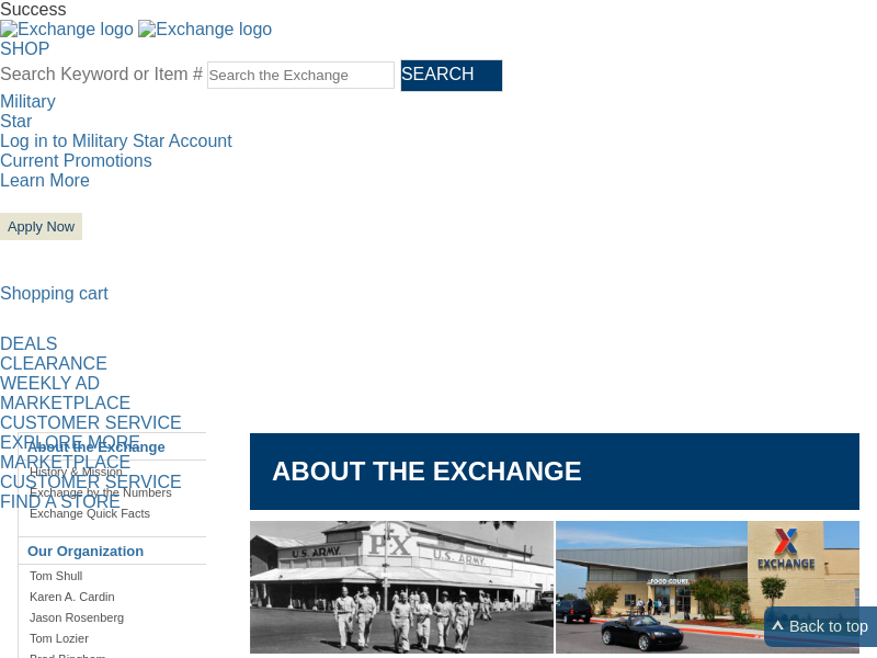 
                            6. About the Exchange - shopmyexchange.com