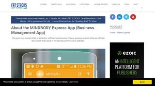 
                            7. About the MINDBODY Express App (Business Management ... - Mind Body Express Portal