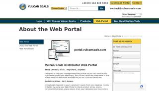 
                            2. About the Web Portal | VULCAN - VULCAN SEALS - Vulcan Portal