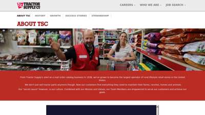 About TSC - Tractor Supply Company
