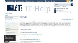 
                            7. About Turnitin | IT Services Help Site - Turnitinuk Sign In