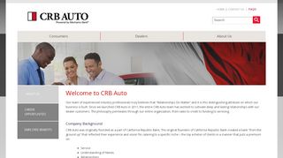 
                            7. About Us - CRB Auto - California Republic Bank Auto Finance Portal