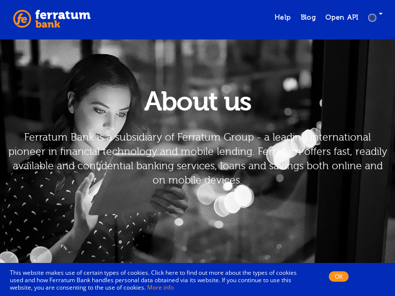 
                            2. About us | Ferratum Bank