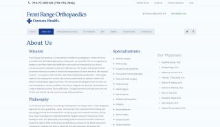
                            5. About Us - Front Range Orthopaedics - Front Range Orthopaedics Patient Portal