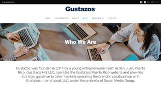 
                            4. About Us - Gustazos - Gustazos Com Portal
