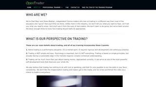 
                            6. About Us | OpenTrader | Professional Training For Futures Traders - Open Trader Pro Training Portal