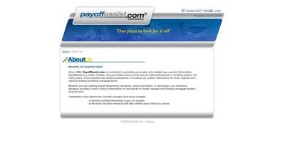About Us - PayoffAssist.com
