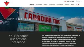 
                            1. About Us - Supplier ... - Canadian Tire Corporation, Limited - Canadian Tire Vendor Gateway Login