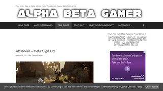 
                            2. Absolver – Beta Sign Up | Alpha Beta Gamer - Absolver Beta Sign Up