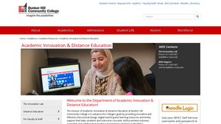 
                            3. Academic Innovation & Distance Education - Bunker Hill ... - Bhcc Moodle Portal