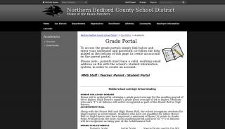 
                            8. Academics / Grade Portals - Northern Bedford County School District - Mms Staff Portal