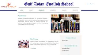 
Academics - Gulf Asian English School  
