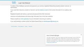 
                            7. Academy Connection Login - Cisco - Cisco Netspace Sign Up