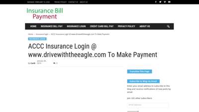 ACCC Insurance Login @ www.drivewiththeeagle.com
