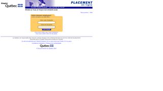 
                            8. Accéder au dossier employeur - Placement en ligne - Emploi Quebec Employeur Portal