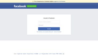 
                            2. Accedi a Facebook | Facebook - Facebook Portal Welcome To Facebook Page Face 9w