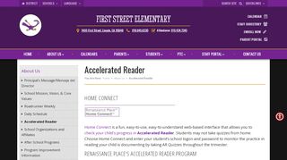 
Accelerated Reader - First Street Elementary School  
