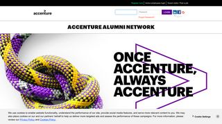 Accenture Alumni Network: Welcome - Email Accenture Portal Page