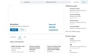 
                            7. Accenture | LinkedIn - Accenture Talent Connection Portal