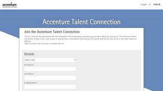 
                            1. Accenture Talent Connection - Accenture Talent Connection Portal