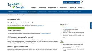 
Accept your offer - Georgian College  
